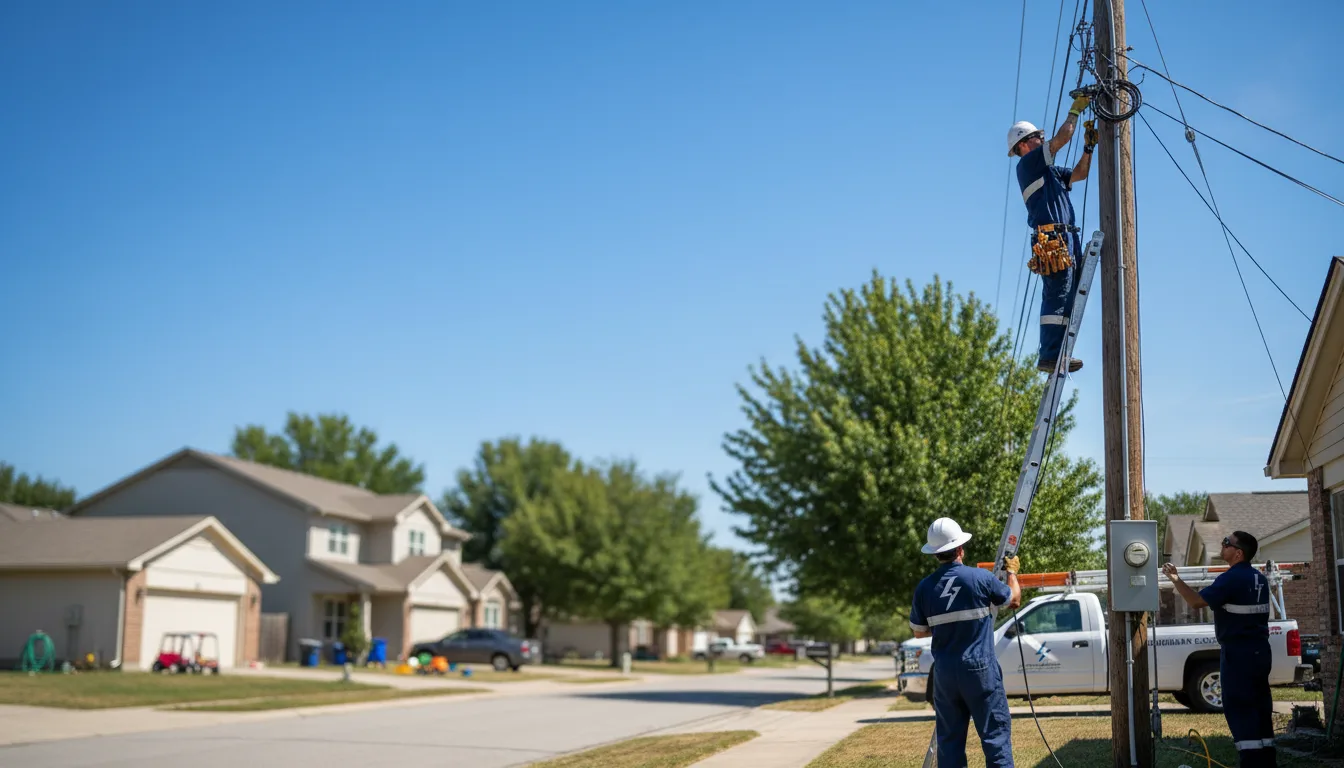 Residential electrician providing installation services in Admire, KS